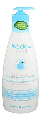 Champú Live Clean Wash Tearless 25 Oz - Sin Lágrimas