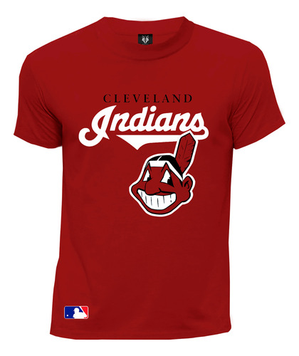 Camiseta Baseball Mlb Cleveland Indians Escudo