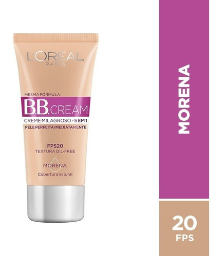 Loreal Paris Bb Cream Cor Escura Fps 20 30ml