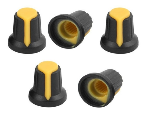 Potenciometro Lineal 100k Wh148 Con Perilla X 5 Unidades