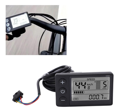 Medidor Lcd Con Pantalla De Bicicleta E, Soporte De Pantalla