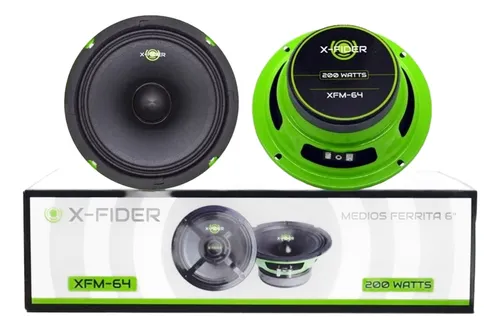 Medios X-fider Xfm64 6 Pulgadas Ferrita 200w (par)