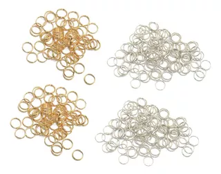 800x Metal 8mm Split Rings Jewelry Making Jump Rings