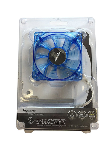 Bgears B-pwm De 80mm Azul Refrigeración B-pwm 80 2ball Azul