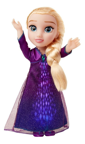 Muñeca Elsa 36cm Disney Frozen 2 Sonido Luz Ref. 208416