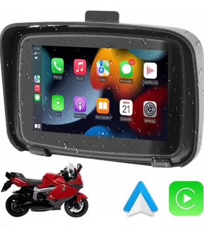 Pantalla Para Moto Carplay Y Andorid Auto Inalámbrico