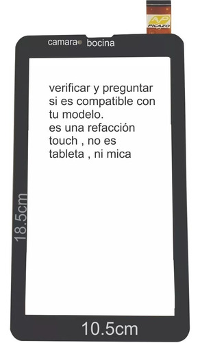 Touch De Tablet Celular China 7 3g Vulcan, Techpad Negro | Meses sin  intereses