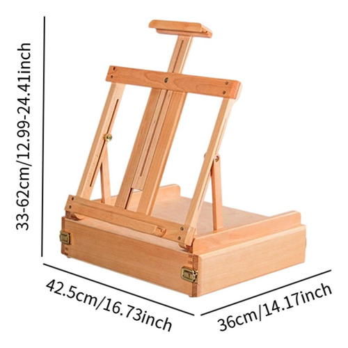 Cavalete De Mesa, Caixa De Pintura A Óleo, Acessórios De