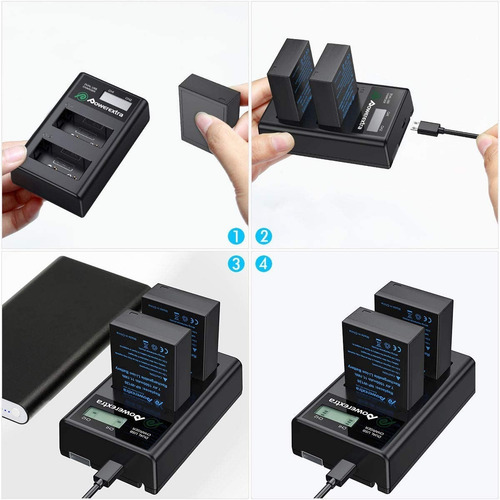 Imagen 6 de 7 de Cargador Dual + 2 Baterías Fujifilm Np-w126 Np-w126s X100f