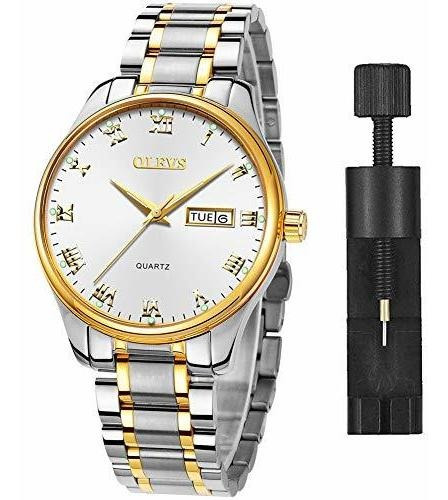 Reloj De Pulsera Para Hombre Estilo Semanal Y Calendario Cor