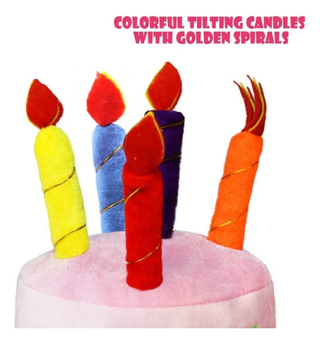 Gorro De Felpa Para Tarta De Fiesta De Cumpleaños, 2 Unidade