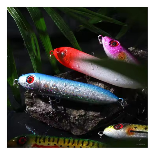 Paquete 5 Paseantes Lances Largos Pesca Estero Mar Pargo Color Variado