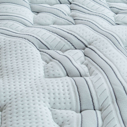 Colchón King Size Restonic Elif Premiun Tecnologia Ortoped Color Gris