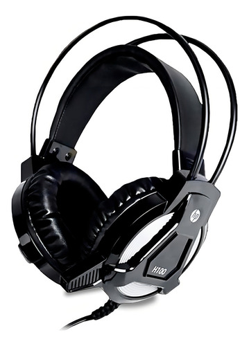 Fone Gamer Com Microfone Stereo Hp H100 2 P2+usb Preto