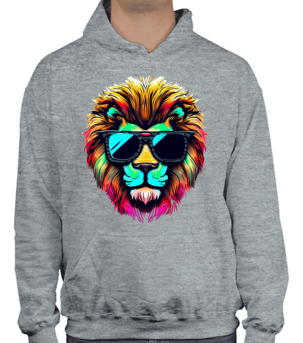 Sudadera Con Diseño De Leon Swag Multicolores