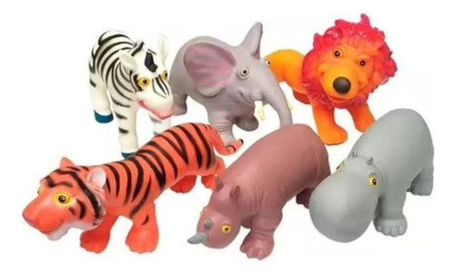 Animales De La Selva Jebe Goma Suave Coleccion Bebe