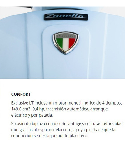 Zanella Exclusive 150 - Patentada $1.344.000 O 12de$215.000