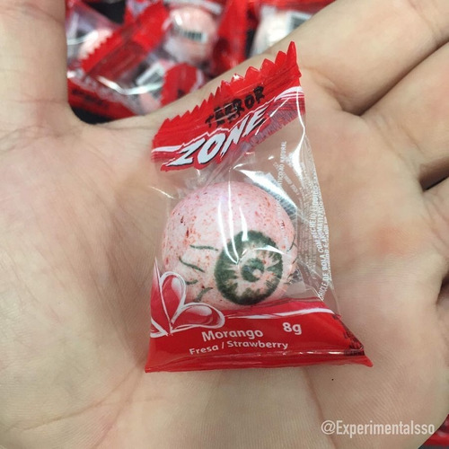 Imagem 3 de 4 de Chiclete Açúcar Doces Halloween Bala Caixa C/ 40 Un