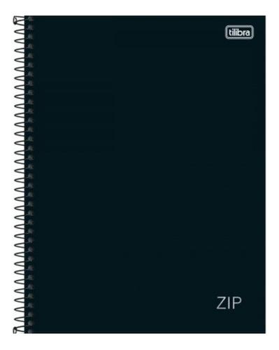 Caderno Cd Universitario Zip Preto 16m 256f Tilibra