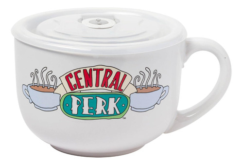 Taza Silver Buffalo Friends, Central Perk, 700 Ml, Con Tapa