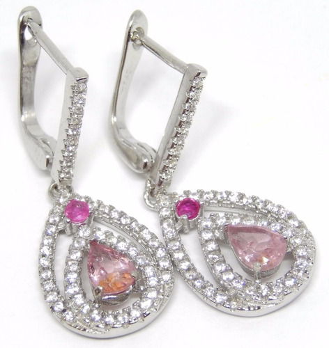 Conjunto Prata 925 Brincos Anel Pingente Noiva Ou 15 Anos