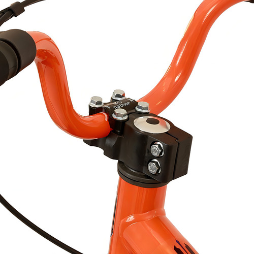 Bicicleta Infantil Nathor Aro16 Menino Extreme De 5 A 8 Anos Cor Laranja/preto