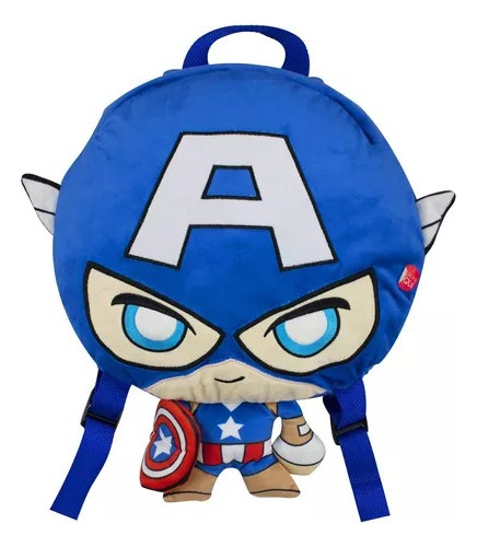 Maletin Peluche Capitan America Con Luz 36cm