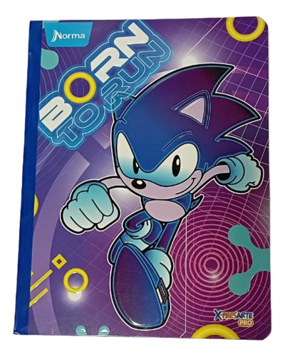 Cuaderno Cosido Sonic 100hj Cuadriculado X-presarte