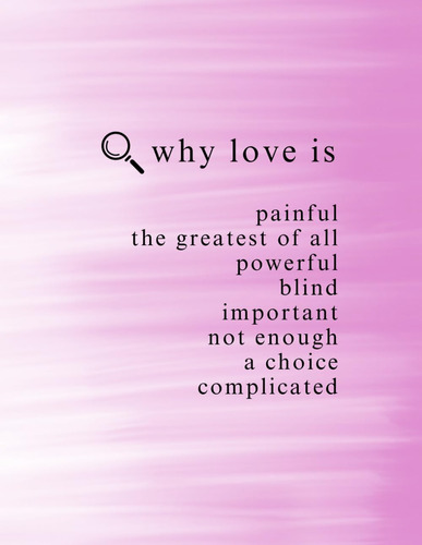 Libro: Why Love Is? Sketchbook For Drawing, Writing And Dood