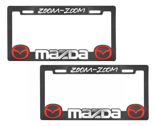 Par Portaplacas Mazda Zoom Zoom Universal Auto