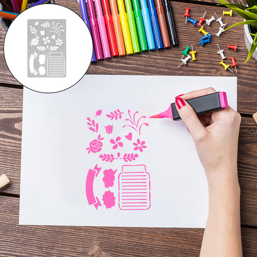 Álbum De Recortes Con Plantilla De Inyección De Tinta Hand A