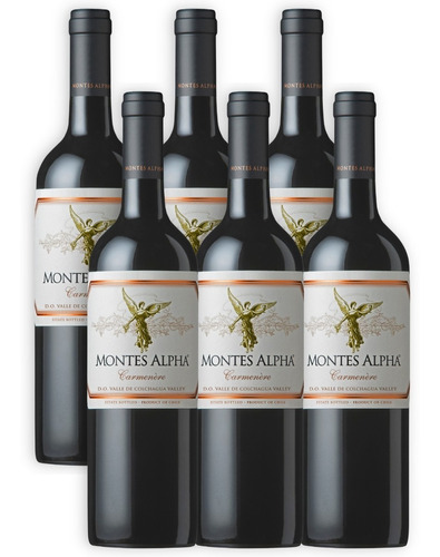 Montes Alpha Vino Carmenére Caja X6u 750ml Chile