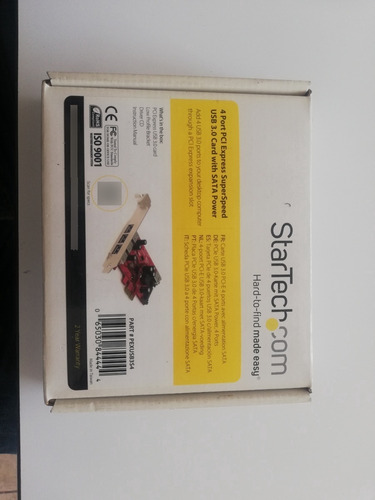 2 Port Pci Express Usb 3.0 Card With Sata Power
