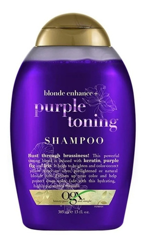 Shampoo Ogx Purple Toning Matificante 385 Ml,1pza