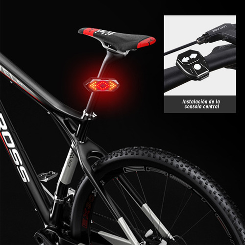 Luz Señal De Giro De Control Remoto De Bicicleta Con Bocina