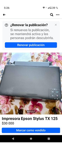 Impresora Epson Stylus Tx125