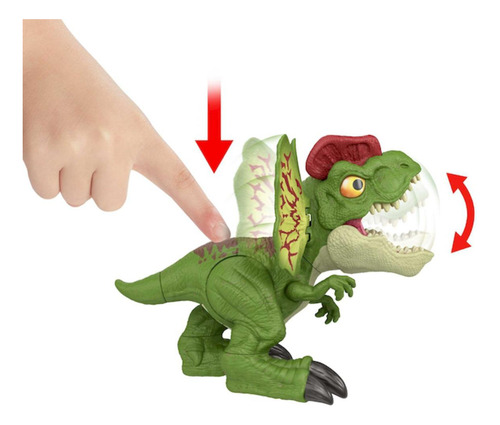 Dinosaurio Jurassic World Lanzamiento Feroz Dilophosaurus Hn