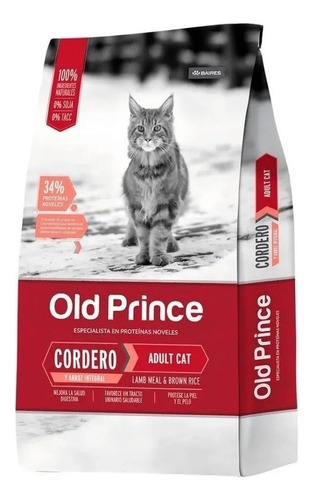 Old Prince Cordero Y Arroz Gatos Adultos 3 Kg Universal Pets