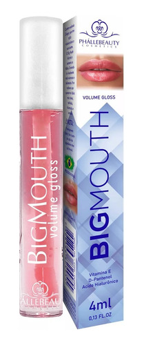 Brillo Labial Big Mouth Volumen. Color Rosado. Hialuronico