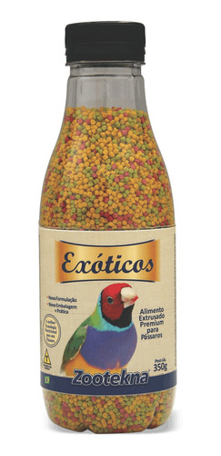 Alimento Extrusado Premium Para Pássaros Exóticos - 350 G