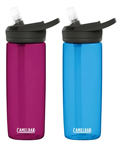 2 Botella Camelbak Eddy 600ml Blue/magenta