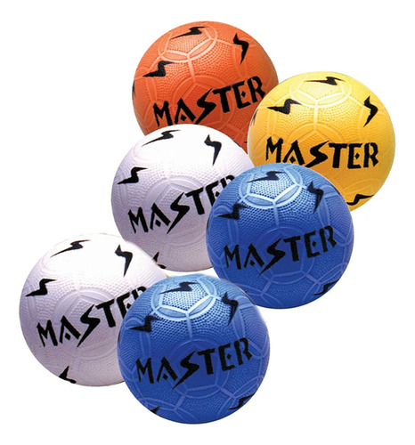 Kit 15 Bola Plástica Vinil Futebol Bola Master 120g Cor Sortidas