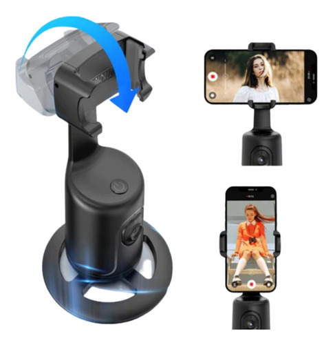 Soporte Giratorio Seguimiento 360 Selfie Carga Usb