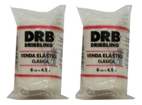 Pack 2 Unidades De Vendas Elasticas Clasica Ancho 6 Cm Drb