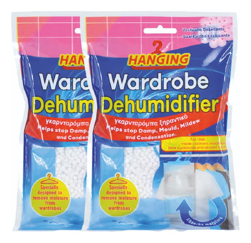 Absorbedor De Humedad Armarios Baúles 210 G Desechable 2 Uni