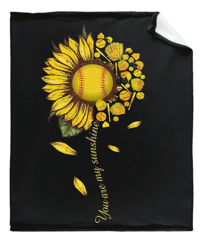 You Are My Sunshine Softball Sunflower Manta Todas Es
