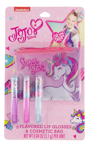 Taste Beauty Jojo Siwa - Juego De Bolsa Con Brillo De Labio.