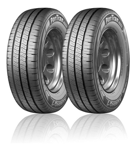 Paquete 2 Llantas 235/65r16 Kumho Portran Kc53 118r Carga