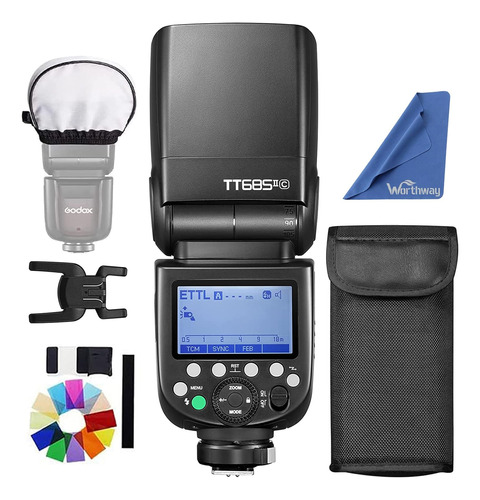 Kit De Flash Para Cámara Godox Tt685ii-c, 330°, Con Bolso