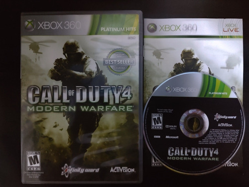 Call Of Duty 4 Modern Warfare Xbox 360 Original Físico Compl